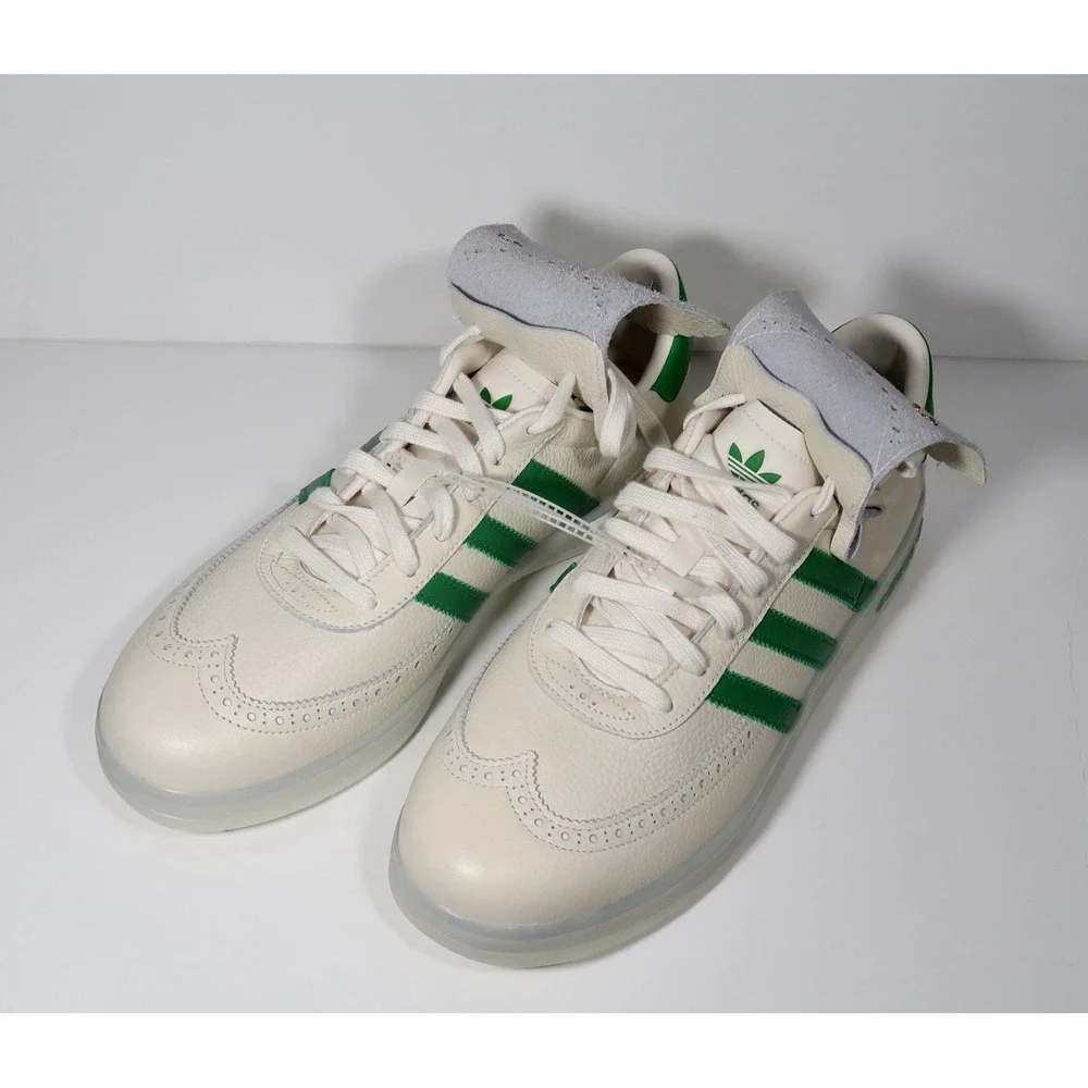 adidas Coursecup Men's Golf Shoes White/Green Leather Spiked US 11